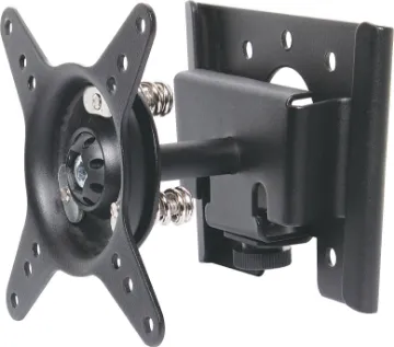 Wall Bracket LCD Black With Balljoint Excellent for restaurants, bars, hotels etc. where a compact LCD mount is required for touchscreens, registers etc. Also ideal for domestic installs. The clever two piece construction makes installation incredibly easy. Balljoint design permits 30° adjustment in all directions.