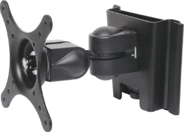 Wall Bracket LCD Black Ideal for mounting smaller LCDs such as computer and security monitors, POS touch screens etc. A clever two piece design makes installation very easy. Suits VESA standard MIS-D 60, 75 & 100. Mounting is ≈150mm from wall.