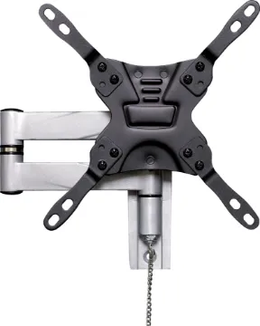 Articulated Locking Caravan TV Bracket 26-42" This articulated bracket is designed for caravan and vehicle use with a retaining locking pin for keeping your monitor secure when travelling. Offers tilt adjustment and secure positioning up to 366mm from the mounting surface. Suits VESA 75/100 and 200 using the included extension plates.