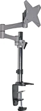100mm VESA Desk Mount LCD Bracket This stylish desk mount bracket simply clamps to your desk and supports screen sizes 13-27" weighing up to 8kg.