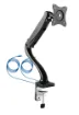 This stylish desk mount bracket simply clamps or screws to your desk and supports a 13" to 27" monitor weighing up to 6kg.