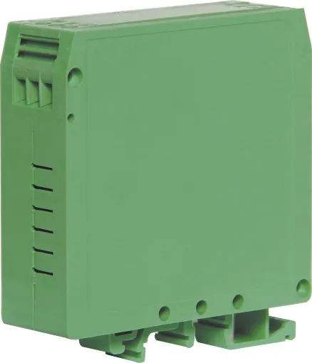 Designed for housing industrial control circuitry. The design includes integral PCB mounted terminals for ease of access and wiring once assembled. Each enclosure includes terminals and DIN rail mounting base, which suits 35mm top hat and asymmetrical &quotG&quot
