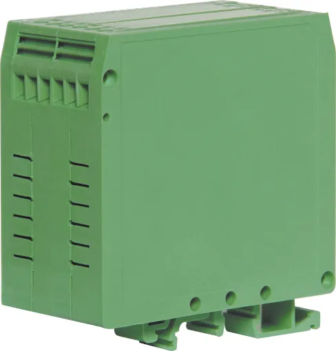 Designed for housing industrial control circuitry. The design includes integral PCB mounted terminals for ease of access and wiring once assembled. Each enclosure includes terminals and DIN rail mounting base, which suits 35mm top hat and asymmetrical &quotG&quot