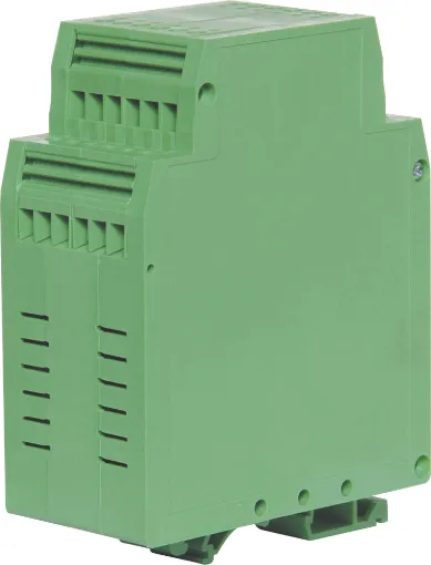 Designed for housing industrial control circuitry. The design includes integral PCB mounted terminals for ease of access and wiring once assembled. Each enclosure includes terminals and DIN rail mounting base, which suits 35mm top hat and asymmetrical &quotG&quot