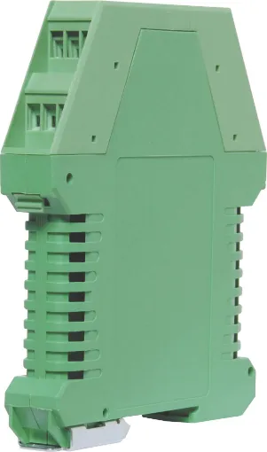 Designed for housing electronic control circuitry for use in industrial applications. Supplied complete with PCB mount terminals. Clip in top section is removable for access to PCB. Suits 35mm top hat DIN rail mount via the integral mounting bracket. Dink