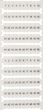 1-50 DIN Rail Labels To Suit H8590-96 Enclosures DIN Rail Housing labels to suit H8590 - H8596.