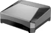 A R-Pi 4 enclosure supporting one M.2 SATA SSD drive, plus two full size HDMI ports, power management modes and built in IR control support. Features both active and passive cooling from an internal fan and aluminium heatsinking case. 