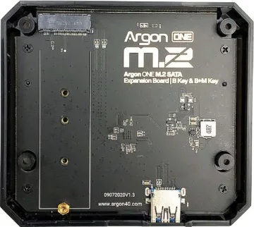 SATA M2 Expansion Board to suit H8952 SATA expansion can be screwed onto the bottom of the case to provide support for M.2 SATA SSD drives.
