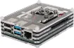 This compact multi-layer acrylic case suits the Raspberry Pi Model B 4 and provides access to all ports on the board. To keep your Pi cool, a 5V fan with header connection is provided, plus grill cover. 