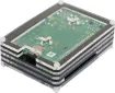 This compact multi-layer acrylic case suits the Raspberry Pi Model B 4 and provides access to all ports on the board. To keep your Pi cool, a 5V fan with header connection is provided, plus grill cover. 