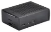 An all metal Raspberry Pi 5 case with internal cooling fan and heatsinks. 