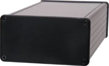 220x103x53mm Black  Aluminium Instrument Case Hammond P/N 1455N2201BK