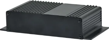 63x131x30mm Flanged Aluminium Instrument Case Extruded single piece aluminium cases. Flat aluminium end plates can be milled, screened and customised to suit your requirements. Finned extrusion adds thermal dissipation for heat sinked applications.