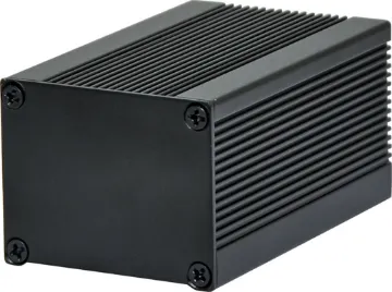 40x50x83mm Aluminium Instrument Case Extruded single piece aluminium cases. Flat aluminium end plates can be milled, screened and customised to suit your requirements. Finned extrusion adds thermal dissipation for heat sinked applications.