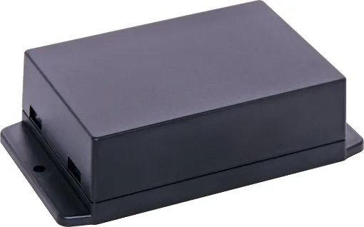 A wide selection of flanged boxes with snap fit lids which allow access to internal circuitry without unscrewing the flange screws. Great for small circuits, control boxes, relays and industrial controls.  Base fitted with four PCB posts, lid has four cable entry mouldings which may be knocked out. All dimensions ±0.5mm & exclude flanges