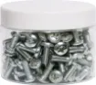 M6 x 16mm zinc plated. Phillips head. Ideal for use with 19" racking systems.  Pack Qty: 100 (supplied in a handy jar).