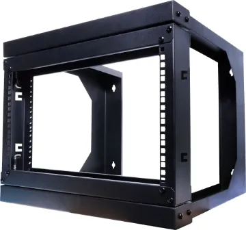 6U 460mm Deep Hinged Wall Mount Server Rack An open frame hinged wall mount 6RU 19” rack system designed for wall mounting equipment up to 420mm deep. Ideal for combinations of patch panels, security and audio equipment.