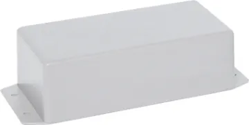 UB3 (130Lx67Wx43Hmm) Grey ABS Flanged Jiffy Box Flanged versions of our popular jiffy boxes allowing wall or chassis mounting. 
UB3 size 130Lx67Wx43Hmm, grey.