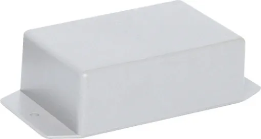 Flanged versions of our popular jiffy boxes allowing wall or chassis mounting. 
UB5 size 82Lx54Wx30Hmm, grey.