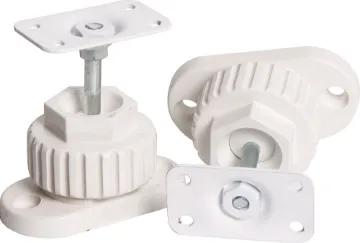 Wacki Bracket Small Plate White Pair Installs in minutes! Great for mounting speakers & cameras. Plate can be removed to become an M6 mounting thread if required. 50 deg. adjustment. 5kg max. 31 x 52mm plate.