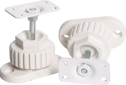 Installs in minutes! Great for mounting speakers & cameras. Plate can be removed to become an M6 mounting thread if required. 50 deg. adjustment. 5kg max. 31 x 52mm plate.