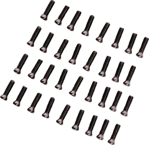 Pack of 8 M2.2 x 8mm torx head bolts. Nickel plated. Suitable for use with panel mounting P0515. 