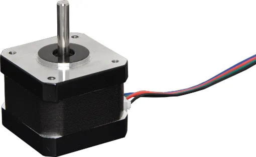 12V 200-step 1.8&ampdeg 48BYG stepper motor with interface
lead. 2 phase type. 0.23Nm holding torque. 5mm&ampOslash
shaft. NEMA17 M3 mounting hole pattern (31mm).
Size: 42x42x34 (25mm shaft). 1m lead.