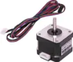 12V 200-step 1.8&ampdeg 48BYG stepper motor with interface
lead. 2 phase type. 0.23Nm holding torque. 5mm&ampOslash
shaft. NEMA17 M3 mounting hole pattern (31mm).
Size: 42x42x34 (25mm shaft). 1m lead.