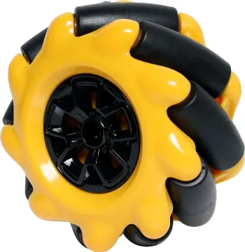 Mecanum Left Side 60mm Wheel A plastic Mecanum wheel for robotics projects requiring omnidirectional movement.