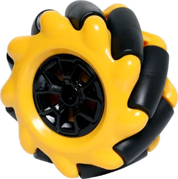 Mecanum Right Side 60mm Wheel A plastic Mecanum wheel for robotics projects requiring omnidirectional movement.