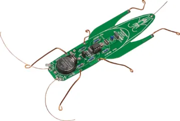 Kelvin Crazy Cricket Kit Kelvin, the electronic cricket, is a bit of a smart alec. Just like a real cricket, he only starts chirping in the dark. And also like a real cricket, the warmer it is, the more rapidly he chirps. So you can actually tell the temperature, based on the sounds he makes!