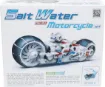 An environmentally friendly motorcycle powered by a salt water fuel cell. A great way to learn about alternative energy ideas.  No batteries required! Includes 3 fuel cell sheets. Approx length 130mm. Can be assembled in under an hour.