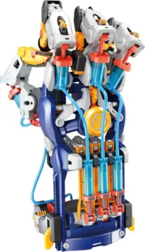 Hydraulic Robotic Cyborg Hand Kit Build your own BIG robotic hand, slip your hand into it like a glove, and operate the mechanical fingers with your own fingers.