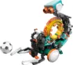 This unique robot features a centralised coding ring which accepts differently shaped coding parts which tell the robot which direction to move and when to perform an assigned action. 
