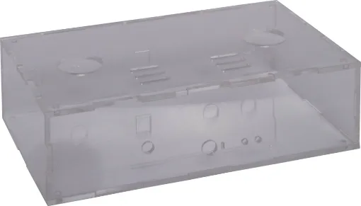 High quality friction fit clear acrylic case designed to fit  the K5192 Stereo Hifi Valve Preamplifier kit.