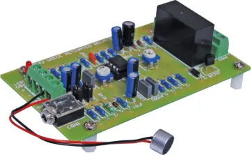 Voice Operated Switch Kit (SC July. '11) This versatile VOX circuit is triggered whenever a noise or sound is made causing a relay to close for a preset time. Requires a 12V DC power supply and a microphone. Reaction sensitivity and on tim