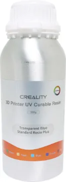Creality 3D UV Resin 500ml Transparent Blue Designed for use with resin printers this UV sensitive printing fluid provides excellent accuracy and detail for your prints.