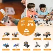 A 400pc set allowing kids to build up to 26 different projects, and create designs of their own. Includes control unit and intelligent sensors (2) that allow building of line tracking, obstacle avoiding and following robot designs. Blocks are compatible with other major brands. Fully programmable using Scratch. Includes storage box.