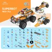 A 400pc set allowing kids to build up to 26 different projects, and create designs of their own. Includes control unit and intelligent sensors (2) that allow building of line tracking, obstacle avoiding and following robot designs. Blocks are compatible with other major brands. Fully programmable using Scratch. Includes storage box.