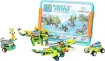 Build up to 200 different projects or create your own! Great for inspiring kids to invent and design with staged learning from the basics up to advanced Scratch programming. Each set contains hundreds of blocks, plus multifunction sensors, programmable motor and host controller. Compatible with big brand name blocks.

