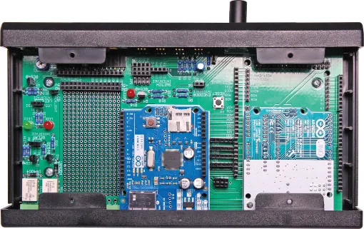Developed in house by Altronics, the MegaBox allows an Arduino UNO or Mega to be plugged into it, along with a shield. This allows you to build your design into a finished case. 