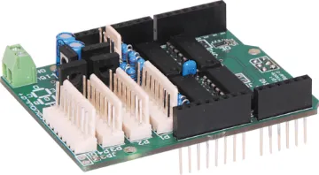 7 Segment 4 Digit LED Driver Shield Kit (Designed by Altronics) This 4 digit common anode driver board is ideal for building an Arduino controlled clock or counter. It features two on board 74HC595 chips which can be easily driven using Arduino ShiftOut. It utilises all through hole components for easy construction.