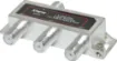 Housed in a zinc diecast enclosure to prevent external interference from unwanted signals. Unlike cheaper splitters, these are wideband and will accept frequencies up to 2400MHz making them suitable for use with Digital TV, Cable and Satellite TV frequency