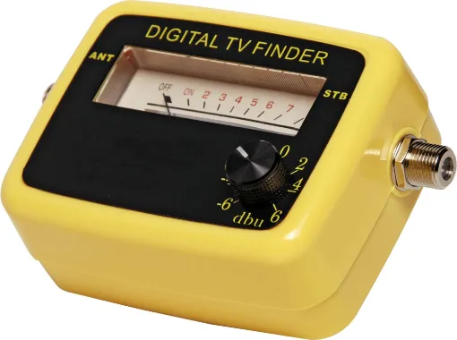 160-860MHz - covers all of Australia! Connects inline between your TV aerial and set top box to provide instant feedback when adjusting your aerial on the roof. Easier than running up & down a ladder! F type connections. Includes 9V battery.