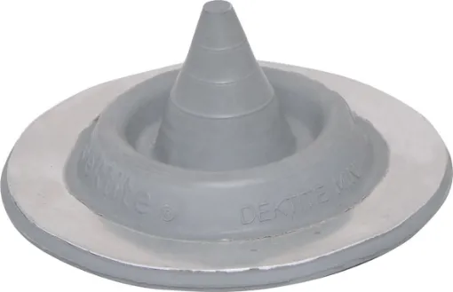 Weatherproof rubber flashing to allow penetration of metal roofing from 0-35mm without water ingress.