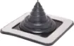 Weatherproof rubber flashing to allow penetration of metal roofing from 0-35mm without water ingress.