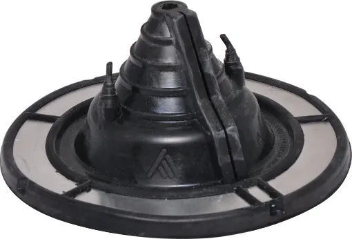 Weatherproof rubber flashing to allow penetration of metal roofing from 12-70mm without water ingress. Black colour.