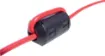 Suitable for high frequency ground current suppression in multi core cables. Maximum cable diameter 8mm such as RGB and mains cables.