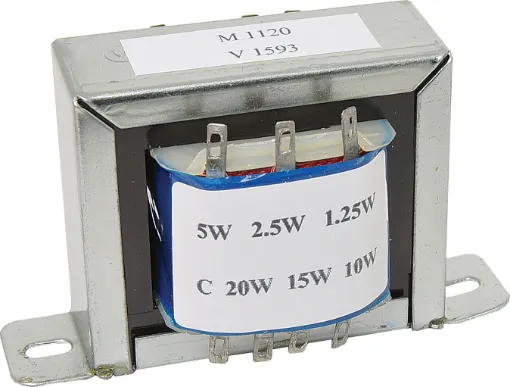 High quality, high performance 100V line audio transformers. All models are wound on professional grade grain orientated steel core for extended frequency response. Designed for use in high grade constant voltage 100V and 70V PA Systems.