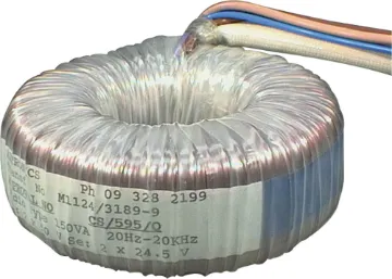 100W 100V Line 4-16 Ohm Audio Toroidal Transformer High power toroidal transformer for audio use. Input and output windings can be reversed or be configured differently i.e. Input windings series connected for 100V and output windings paralleled for 4 Ohm.